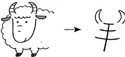 Tự Học 512 Kanji Look and Learn | Bài 12 12 sheep