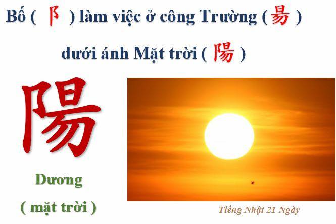 【KANJI SIÊU TỐC】BỘ DƯƠNG (昜)