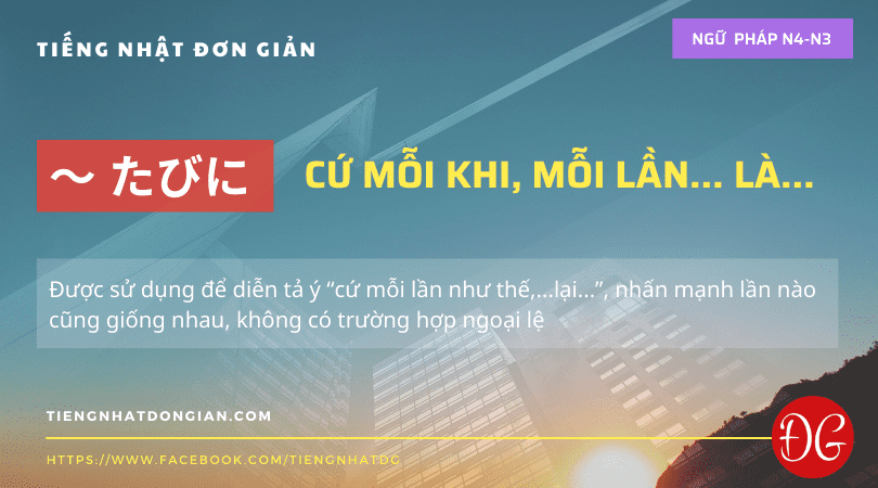 [ngữ-pháp-n3]-～-たびに：cứ-mỗi-khi,-mỗi-lần…-là…