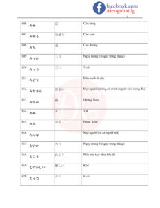 TỪ VỰNG JLPT N5-42
