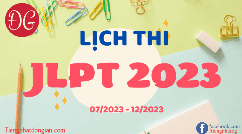 Lịch thi JLPT 2023