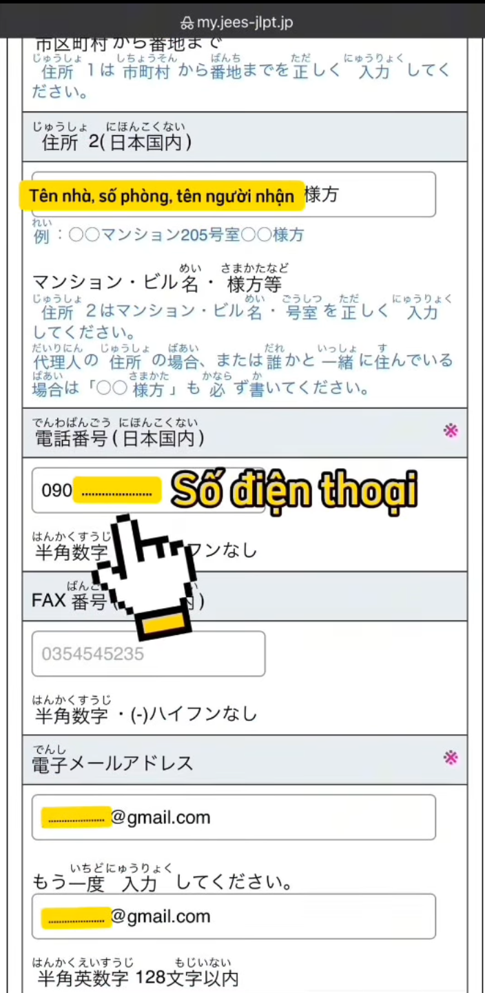 Huong dan tao tai khoan dang ky thi JLPT 13