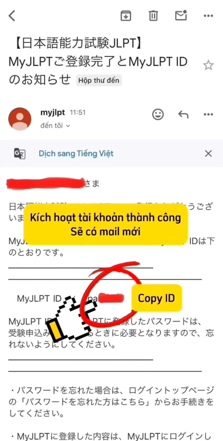 Huong dan tao tai khoan dang ky thi JLPT 23