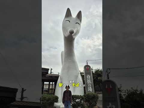 ✨湯田温泉の白いきつね
