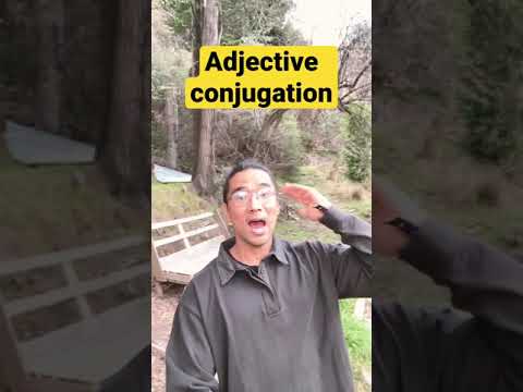 Adjective conjugation あたたかい #shorts