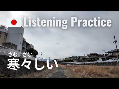 A Cold Wave Winter Walk in Japan | Japanese Listening Practice