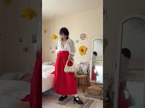 オシャレ上級者じゃなくても服を楽しんでもいいんだって始めたから原点回帰😌💭#grwm #古着コーデ