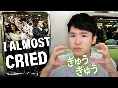 電車での悲劇 How come TRAINS in Japan are so PACKED? A childhood storytime | easy Japanese｜ぎゅうぎゅう