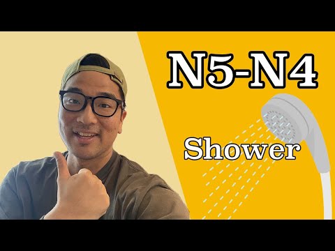 Ep208 Shower N5 / N4 Japanese listening practice / Easy Japanese podcast for beginners