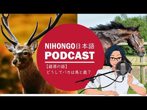 🐎🥴どうして「ば か」は馬と鹿って書くの？🧐🦌(Japanese Podcast with subtitles)