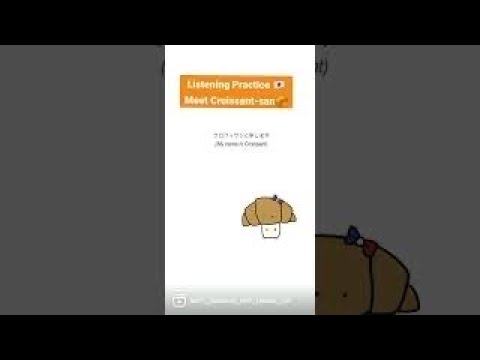 Japanese Listening Practice🇯🇵 Meet Croissant-san!🥐
