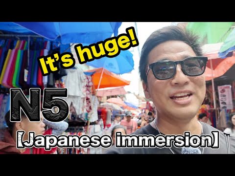 【N5-N4】Exploring the biggest street market in Manila (Divisoria) – Easy Japanese listening immersion