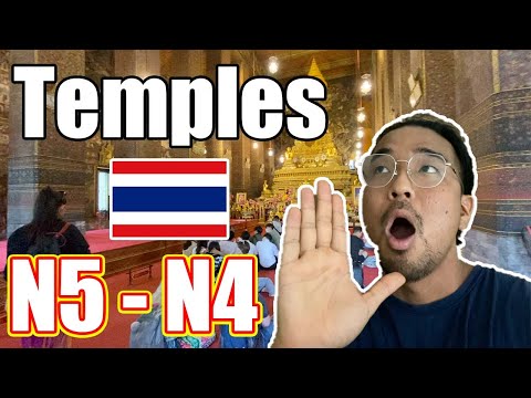 【N5-N4】Temples in Bangkok – Easy Japanese Vlog
