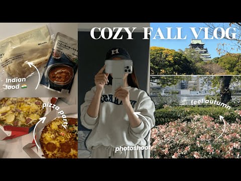 【Japanese Vlog #8】Natural Japanese listening / Osaka castle, Indian food🇮🇳, anime