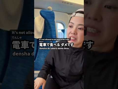 “Shinkansen’s food manner vs. regular trains’ mystery.” #learnjapanese #nihongo #japaneseculture