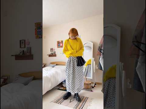 カラフルな服ってだけでその日のテンション上がっちゃう✌️ #ニットコーデ #ニット