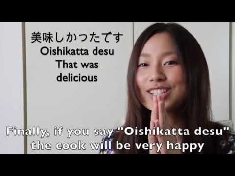 Useful Japanese phrases for eating