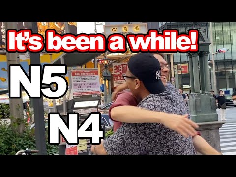 【N5-N4】Easy Japanese Vlog – Japanese listening practice / Hangout in Osaka and Osaka Castle