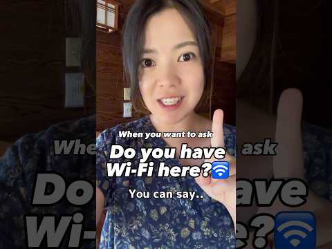 How to ask “Do you have Wi-Fi here?”🛜 in #japanese #日本語 #nihongo #learnjapanese #shorts