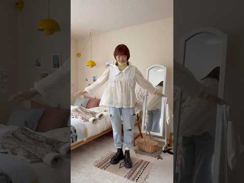 雪が降るとやっぱり外に出たくなる☃️ #grwm #春コーデ