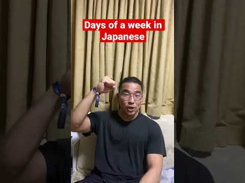 Days of week in Japanese #shorts