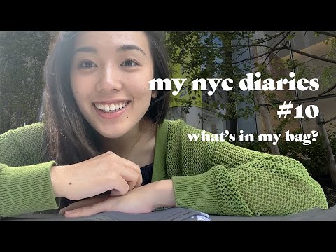 【NYC vlog】a day in my life + what’s in my bag? / 鞄の中身