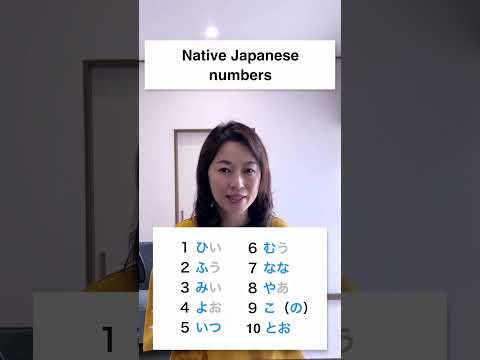 Native Japanese Numbers vs Sino-Japanese Numbers