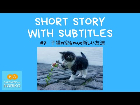 🎧Easy Japanese Reading & Listening #7「子猫の空ちゃんの新しい友達」