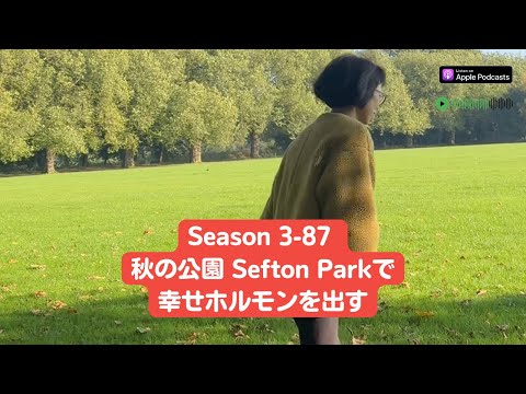 Japanese Podcast Season 3-87 秋の公園 Sefton Parkで幸せホルモンを出す