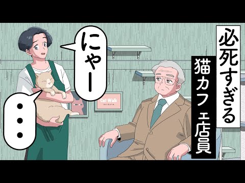 社長きて必死すぎる猫カフェ店員【アニメ】【コント】