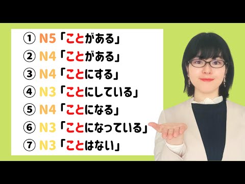 【JLPT N5 / N4 / N3文法】7つの「こと」を使い分けられますか？