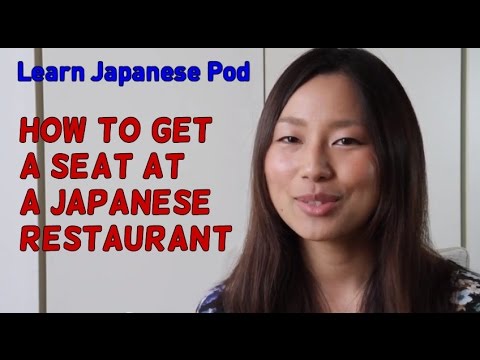 6. How to get a seat at a restaurant in Japanese