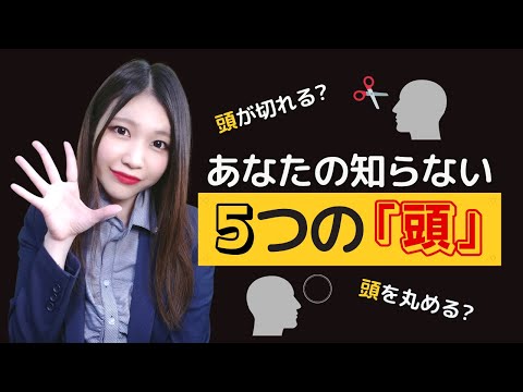 【日本語会話】あなたは全て答えられる？「頭」の5つの意味