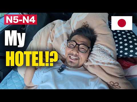 I Slept in My Tiny Car in Japan | Easy Japanese Listening Practice (N5–N4)