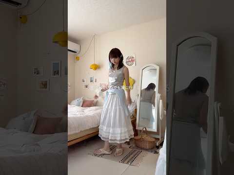 早く海に行きたい！🐬🪸 #grwm  #夏コーデ #古着